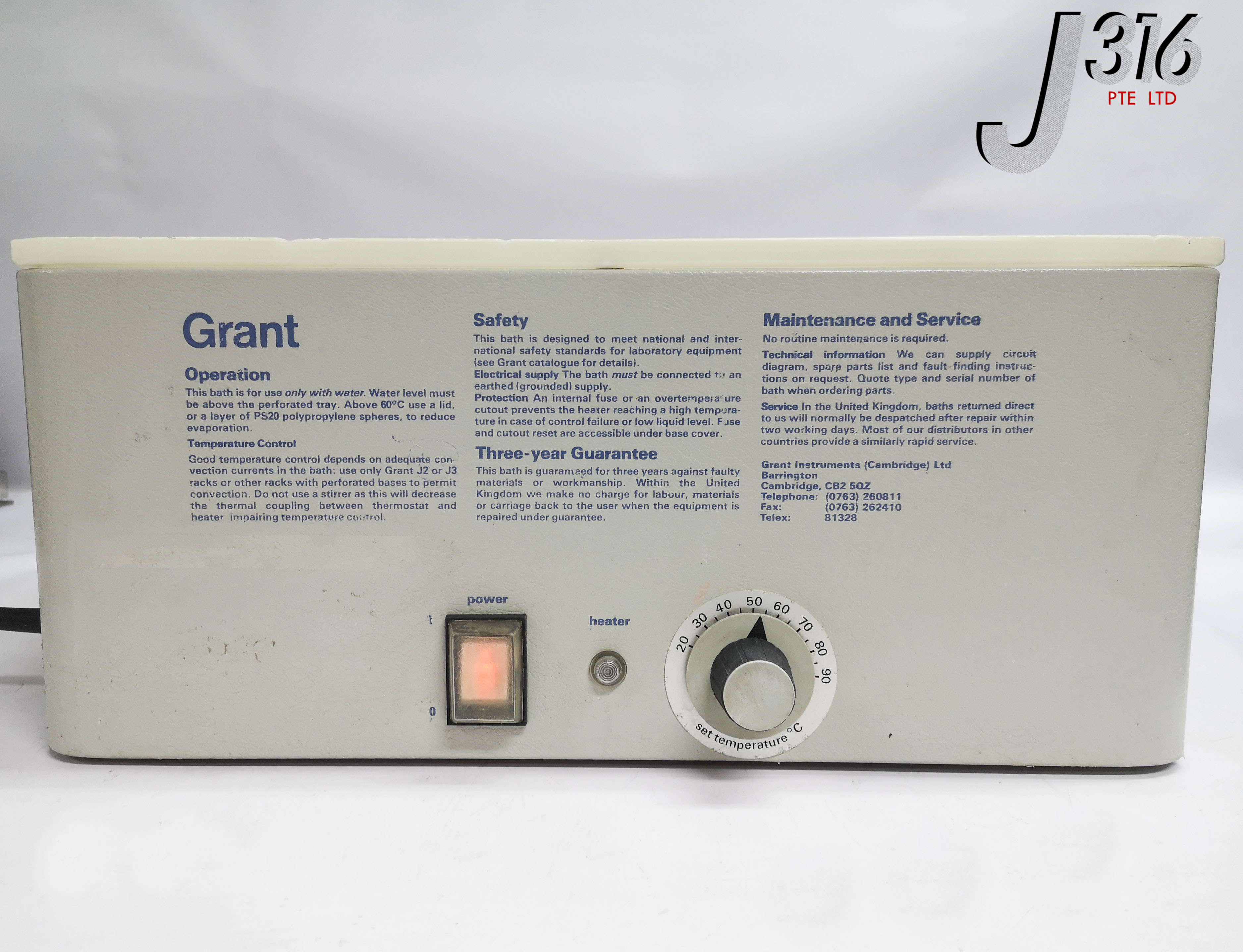 17286 GRANT LAB WATER BATH HEATING W/O LID JB2 | eBay